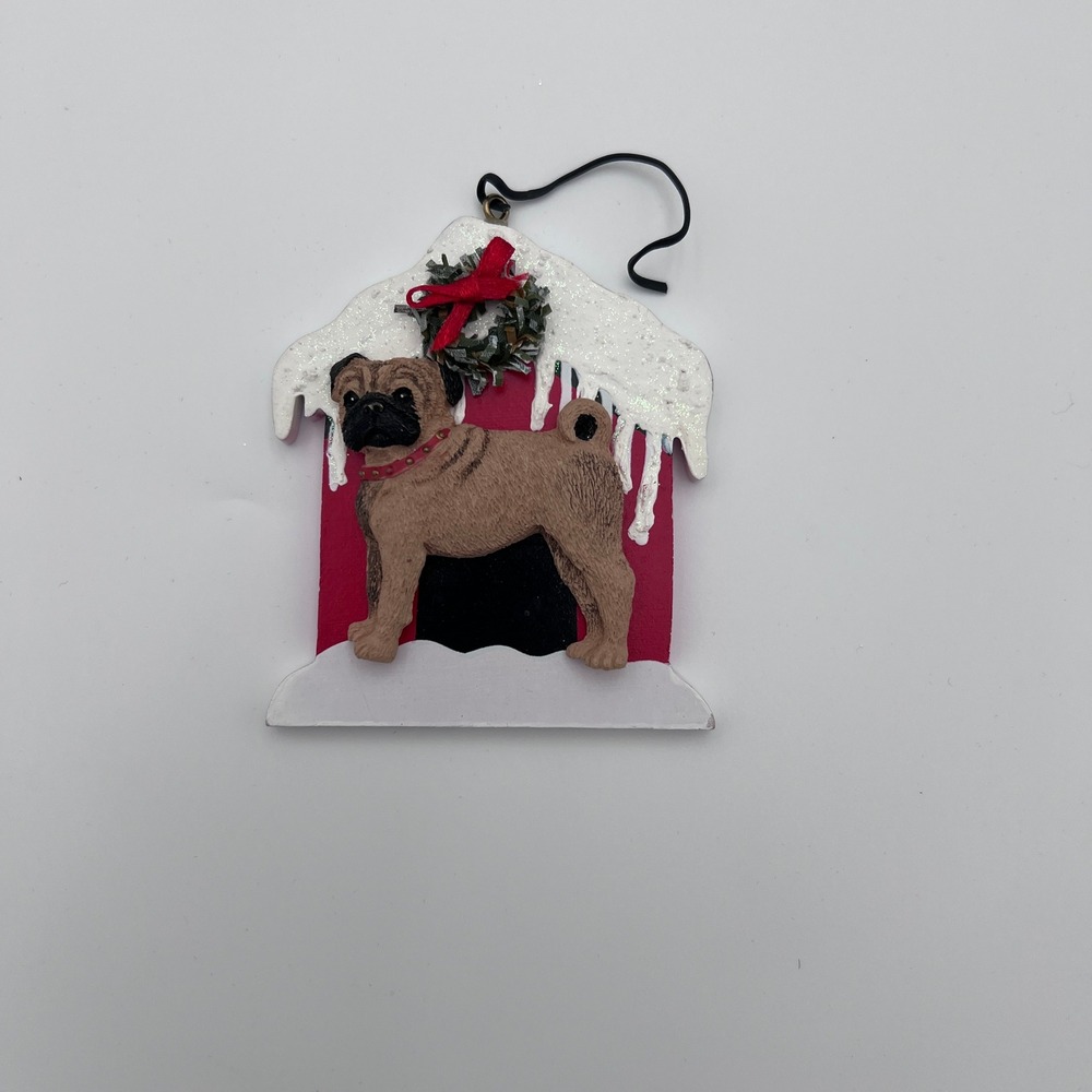 Dandy Dogs Pug Christmas Ornament Vintage Dog Lover Kitsch